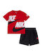 Kids' Set with Shorts Summer 2pcs Red Sportswear