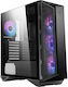 MSI MPG Gungnir 111R Gaming Midi Tower Computer Case with Window Panel and RGB Lighting Black