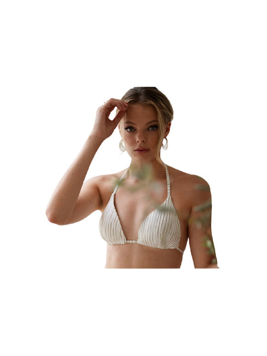 Solano Swimwear Callista Bikini Τριγωνάκι με Ενίσχυση Animal Print Ecru
