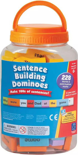 Learning Resources Sentence Building Dominoes Educational Game Knowledge for 6+ years old Years Old