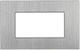 Lineme Switch Frame 4 Positions Horizontal Installation in Silver Color 50-00424-18