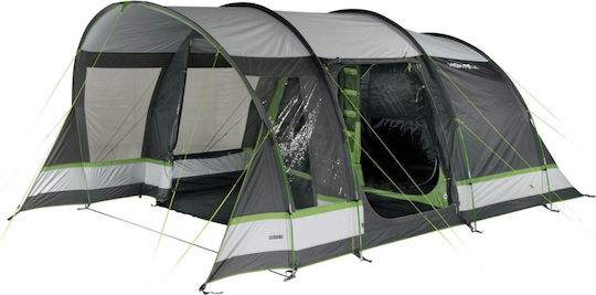 High Peak Garda 5.0 Winter Camping Tent Tunnel Grey with Double Cloth for 5 People 550x300cm