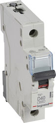 Legrand Automatic Circuit Breaker 40A Single Pole AC