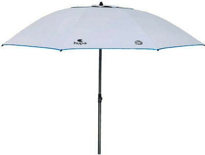 Hupa Nemesis Umbrelă de Plajă cu Diametru de 2.2m cu Protecție UV și Ventilație Albă