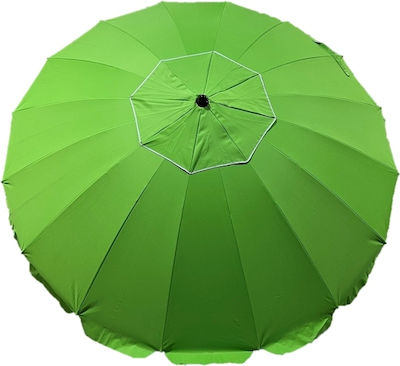 Zanna Toys Umbrelă de Plajă cu Diametru de 2.4m Verde