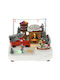 Iliadis Christmas Illuminated Decorative Village with Battery with Music and Movement 20x17x14cm. Tree Farm