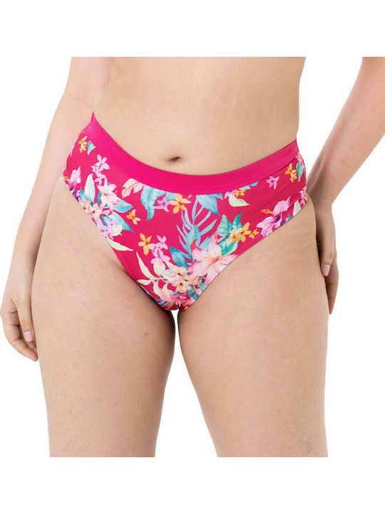 Vanua Levu Bikini Slip High Waist Fuchsia