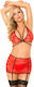 Softline Roma Set Секси Комплект Бельо Red 5591...