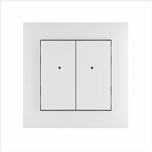 Elko EP Recessed Wall Switch Commands Quadruplicate with Frame White