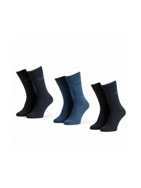 Men's Socks Blue Solid Color Set 3 pieces Camel Active CA 6590X-545
