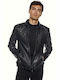 Erik Leather Jacket Black