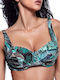 Bluepoint Underwire Bikini Bra with Adjustable Straps Green