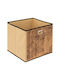 Atmosphera Blackflora Fabric Storage Box with Lid Brown 31x31x31cm