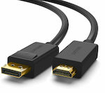 Ugreen Cable DisplayPort male - HDMI male 1m Μαύρο (10238)