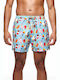 Boardies Ice Creams Men's Swimwear Shorts Turquoise with Patterns