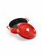 Lava Oval Cast Iron Dutch Oven Red 27x21cm