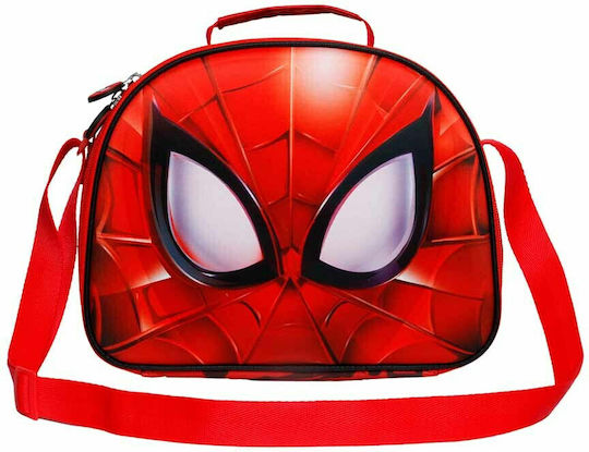 Pyramid International 3D Spiderman Σχολικό Τσαντάκι Φαγητού Ώμου Κόκκινο Spiderman