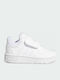 Hoops 3.0 CF Kids Sports Shoes with Hoop & Loop Closure Cloud White