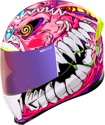 Icon Airframe Pro Full Face Helmet DOT / ECE 22.05 1633gr Beastie Bunny Pink