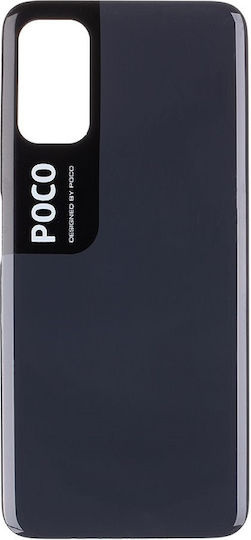 Καπάκι Μπαταρίας Adhesive Μαύρο για Redmi Note 10 5G /Poco M3 Pro 5G