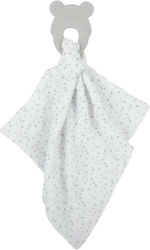 Nattou Babytuch Rassel mit Beißring Gray