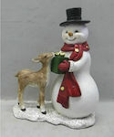 Iliadis Christmas SNowman Figure Multicolour 17x14x8.5cm