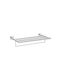 Sanco Towel Rack Single Wall-Mounted Bathroom Shelf Unit ​60x12cm Silver A03-0961