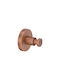 Sanco Ergon Άγκιστρο Μπάνιου Μονό με Βίδες ​5.5x5.5cm Old Copper Mat
