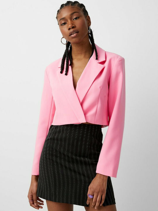 Only Yasmine Short Women's Double Breasted Blazer Pink