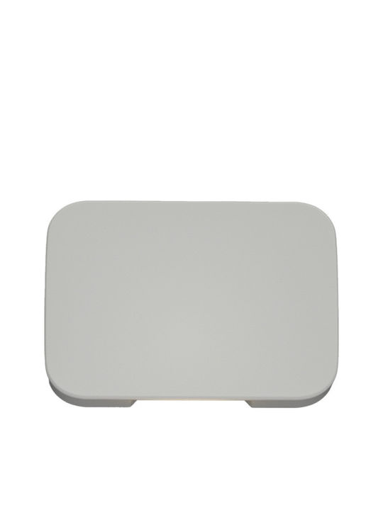 Inlight Aplica de exterior montată pe perete LED IP65 1W cu Alb Cald Lumină 7x5x7εκ.