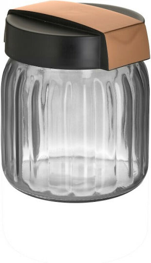 Click General Use Glass Jar with Lid Transparent 1000ml 1 Pieces