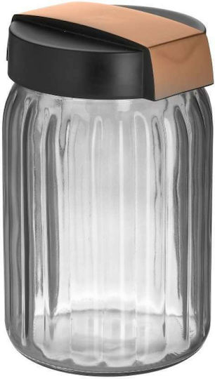 Click General Use Glass Jar with Lid Transparent 1400ml 1 Pieces