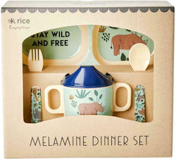 Rice Melamine Baby & Kids Feeding Set 4 Pieces