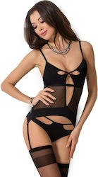 Passion Nadya Set PL10028 Sexy Κορσές Μαύρος