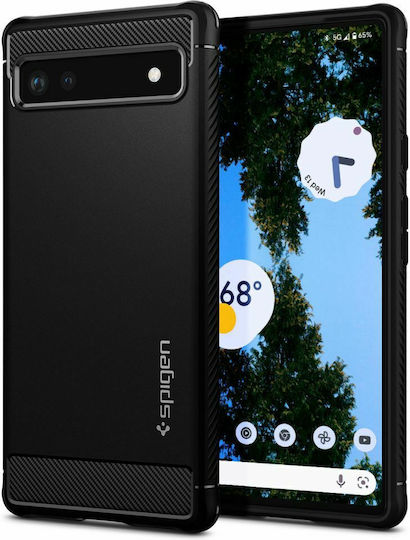 Spigen Rugged Armor Back Cover Silicone 2mm Matte Black (Google Pixel 6a)