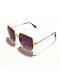 Mohiti AK17108 Damen Sonnenbrille mit Metall Gestell Brown