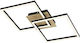 Rabalux Ashton Ceiling Mount Light 40cm Black with Integrated LED