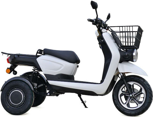 WheelnWater Storm Electric Tricycle Power 3000W 72V 50Ah White Color