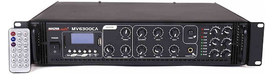 Master Audio MV-6300CA Τελικός Ενισχυτής Εγκαταστάσεων με 6 Ζώνες 180W/100V και Σύνδεση Bluetooth
