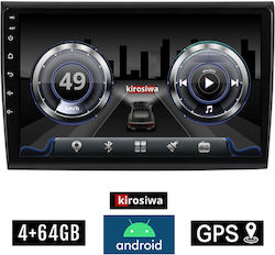 Kirosiwa Ηχοσύστημα Αυτοκινήτου για Fiat Bravo 2007+ (Bluetooth/USB/WiFi/GPS/Apple-Carplay/Android-Auto) με Οθόνη Αφής 9"