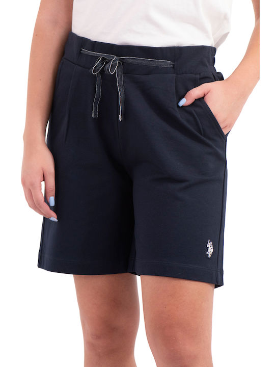 U.S. Polo Assn. Women's High-waisted Shorts Navy Blue