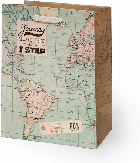 Legami Milano Travel Paper Bag for Gift Multicolored 19x11.5x25cm.