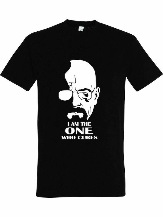 Tricou unisex, " Breaking Bad I Am The One Who Cures ", negru