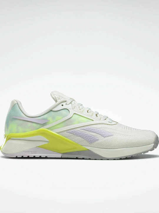 Reebok Nano X2 Γυναικεία Αθλητικά Παπούτσια για Προπόνηση & Γυμναστήριο Chalk / Quartz Glow / Acid Yellow