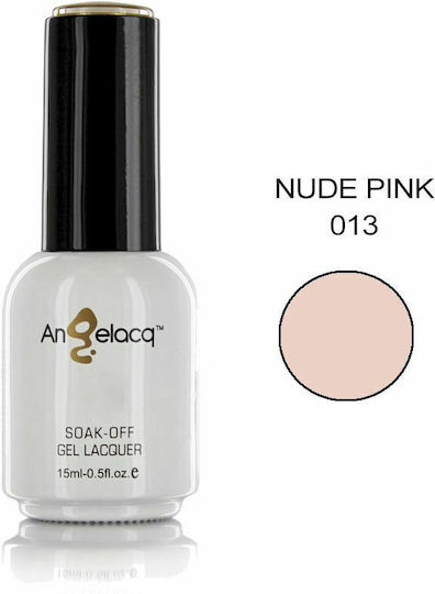 Angelacq Хибриден Лак за Нокти 013 Nude Pink 15мл 1бр
