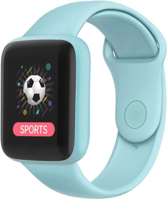 SPM Y68S Smartwatch with Heart Rate Monitor (Light Blue)