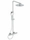 Ideal Standard Standard Ceratherm Adjustable Shower Column with Bathtub Mixer 90-120cm Silver