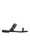 Women's Flat Sandals in Black Color