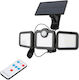 Entac ESL3H-SMD-RS Wall Mounted Solar Light 15W 600lm with Motion Sensor IP65