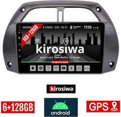 Kirosiwa Sistem Audio Auto pentru Toyota RAV 4 2000-2006 (Bluetooth/USB/AUX/WiFi/GPS/Apple-Carplay/Android-Auto) cu Ecran Tactil 9"